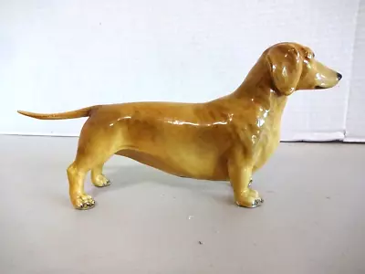 Vintage Mortens Studio Dachshund Figurine -No.771-Original Sticker • $30