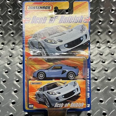 2007 Matchbox Best Of British #02 '06 LOTUS EXIGE Dark Baby Blue NEW IN PACKAGE • $19