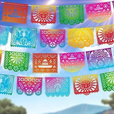 Mexican Party Banners Papel Picado Banner - Cinco De Mayo Fiesta Party   • $21.53
