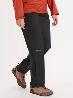 Marmot Women's PreCip Eco Waterproof Trousers - Black - Medium - BNWT • £42.49