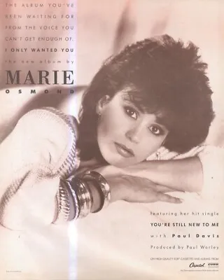 Framed Picture/advert 13x11 Marie Osmond : You're Still New To Me • £26.99