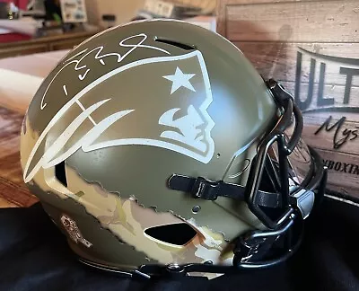 Tom Brady PATRIOTS Signed STS RIPPED Custom Authentic Full Size Helmet Fanatics • $2800