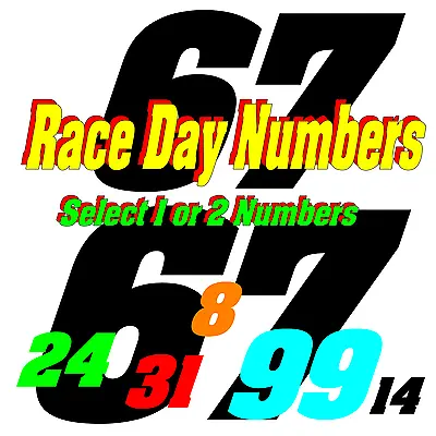 Off Road - Stock Car - X-Car - Demolition Derby - Outlaw- Race Day Numbers • $6