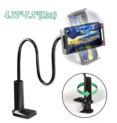 Flexible Lazy Gooseneck Mobile Phone Stand Holder Car Desk IPhone Android Tablet • $10.99