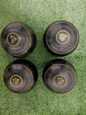 4x Dunlop Size 4 7/8 Lawn Bowls And Bag • $35