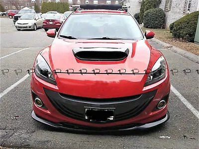 Raised Carbon Fiber Hood Vent Scoop For 10-13 Mazda MazdaSpeed 3 MPS Hatchback • $199.59