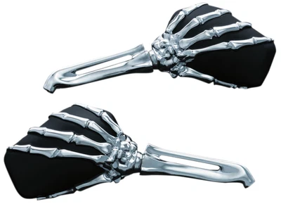 $172.24 • Buy Kuryakyn Skeleton Hand Mirrors W/Chrome Stems & Black Heads (1759)