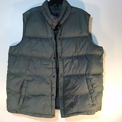 Land’s End Green Snap Front Vest Men’s Size 2X EUC  • $24.99