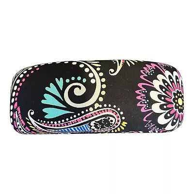 Vera Bradley Eyeglass Case Clamshell Black Floral For Eyeglasses Or Sunglasses • $15.99