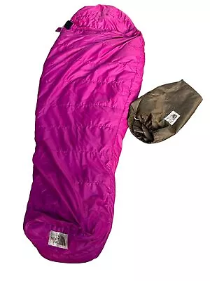 Vintage The North Face Magenta Goose Down Sleeping Bag • $120