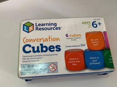 Learning Resources Conversation Cubes - 6 Pieces Ages 6+ Foam Cubes For Social  • $14.99
