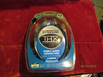 Monster Standard THX Certified Stereo Audio Connection Cables 8 FT NEW In BOX • $14