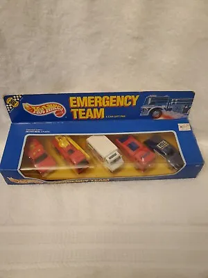 Hot Wheels Vintage Emergency Team 5-Pack Gift Malaysia 1988 Fire-Eater Fire Dept • $39.95