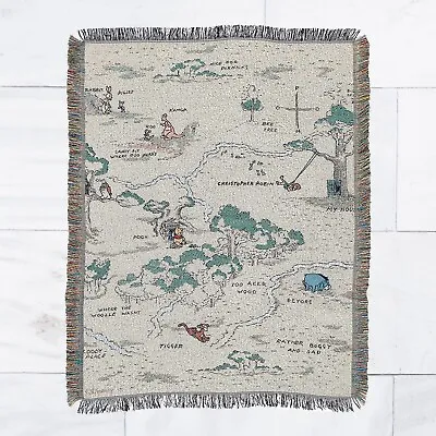 Hundred Acre Woods (Winnie The Pooh) Disney Woven Tapestry Throw Blanket • $46.99