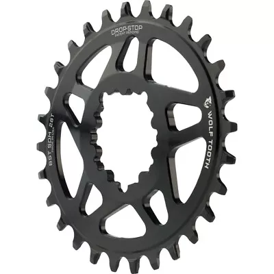 Wolf Tooth SRAM Elliptical Chainring 28t Direct Mount 3mm Offset Aluminum Black • $81.95