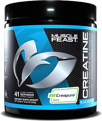 Muscle Feast Creapure Creatine Monohydrate Powder For Muscle Growth 300g 41 Ser • $47.99