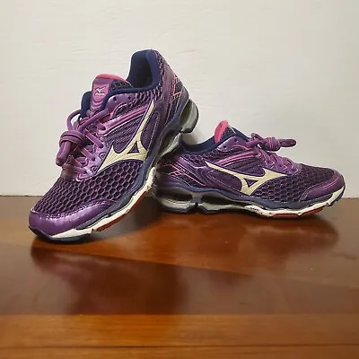 Mizuno Wave Creation 17 — Women's Size 7.5 Purple/Pink Running Shoes 410684.6B00 • $25.50