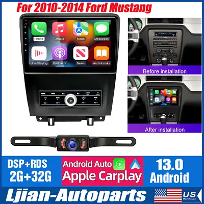 For 2010-2014 Ford Mustang Car Stereo Radio 10.1'' Android 13.0 GPS Navi CarPlay • $208.05