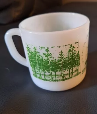 Milk Glass Mug By Federal BIBLE MEMORY ASSOCIATION • $9