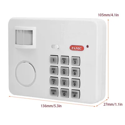 Wireless Security Keypad Alarm System Home Office Door Shed Garage Caravan Safe • £10.99