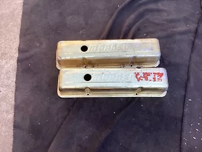 Vintage Moroso Gold Anodized Valve Covers Small Block Chevy Drag Race Car 302 • $135