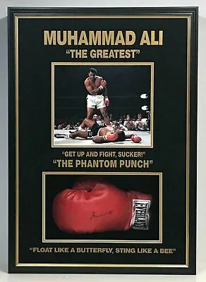Muhammad Ali Deceased The Greatest Signed Official Everlast Glove Custom Frame • $2750