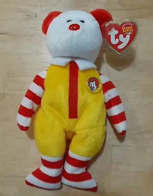 Rare HTF Ty 8  Beanie Baby Babies Ronald McDonald The Bear Convention Exclusive • $50