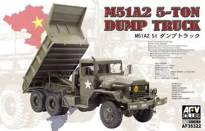 AFV Club 1/35 AF-35322 US M51A2 5-ton Dump Truck • $82.60
