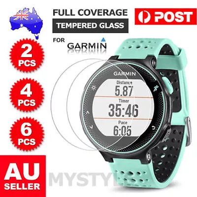 2/ 4/ 6X For Garmin Forerunner 235 Tempered Glass Screen Protector Film Guard AU • $4.95