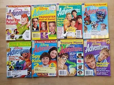 $24 • Buy Lot Of 8   Disney Adventures Magazine   2002   Partial Year   Vintage NICE