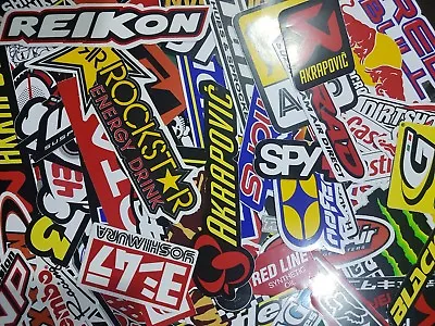 50x Lot Racing Stickers Decals Motocross Motorcycles Car Vintage Decal Sticker • $10.50