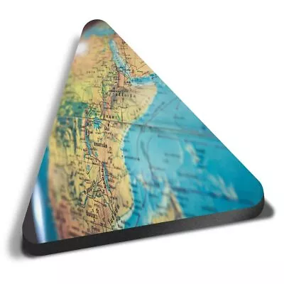 Triangle MDF Magnets - Globe Sphere Earth Planet Map #21614 • £4.99