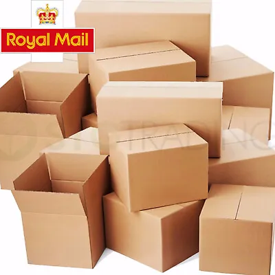 Selection Of Royal Mail Pip Size Small Parcel Postal Cardboard Boxes Full Range • £6.36