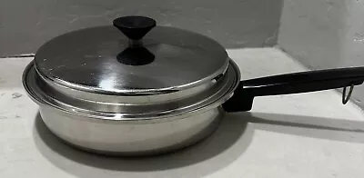 Vintage JCPenney Co Skillet Stainless Steel With Lid 10.5” RARE • $34.99