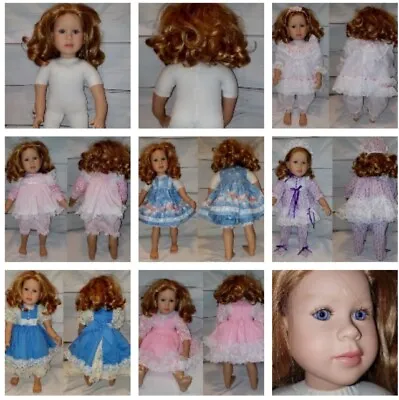 Vtg 1997 My Twinn Doll 22  Blond Blue Eye With 6 Outfits Dresses PA-6748 • $284.99