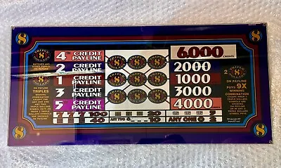 IGT S2000 Slot Machine Top Glass Triple Dollars 5 Line Game • $35