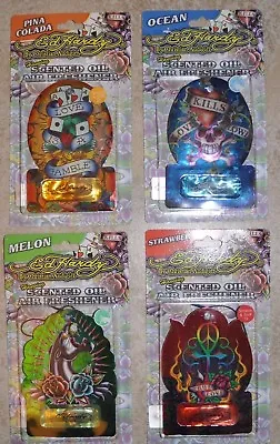 4 ED HARDY Air Freshener Hanging Scented Oil Air Freshener/4 Different Scented • $9.99