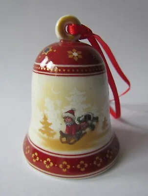 Villeroy & Boch Porcelain Christmas Decorations - Bell - 7 Cm. • $17.99