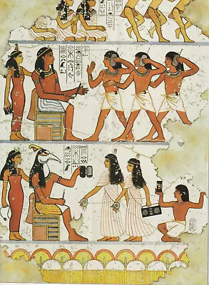 Unframed Art Poster Egyptian Hieroglyphic Painting (LV208)  • £13.30