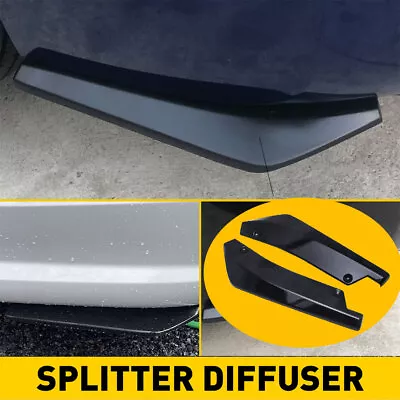 Universal Rear Bumper Lip Wrap Angle Diffuser Splitter Canard For Skoda Octavia • $27.45