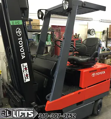 TOYOTA 2FBCA15 Sit Down 4 Wheel Electric Forklifts 145  2 Stage LOW HOURS! • $13950