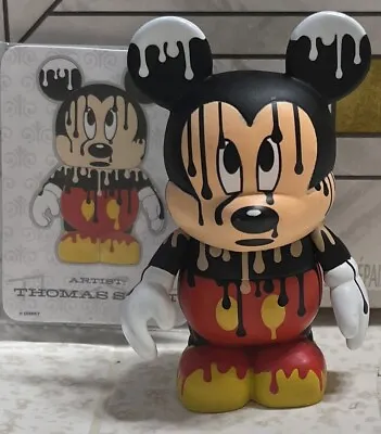 RARE! DISNEY Vinylmation 3  Paint Drip Mickey Mouse W/Card - Park 4 Urban • $95.99