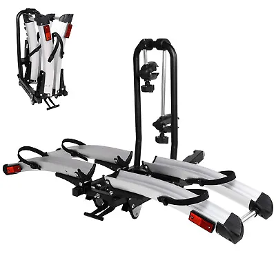 LUCKYERMORE 2 Bike Rack Bicycle Hitch Mount Folding Platform Car Carrier SUV • $339.99