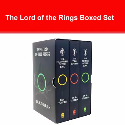 The Lord Of The Rings Boxed Set By J. R. R. Tolkien Collection 3 Books Pack NEW • £17.95