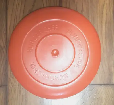 Vintage Burger Chef Restaurant Promo Frisbee Toy Orange 9  Diameter Saucer • $6