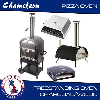 Pizza Oven Pellet Wood Freestanding Chimney Charcoal Outdoor Garden • £115.50