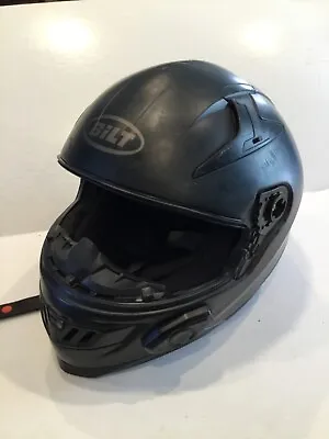 BiLT Techno 2.0 Sena Bluetooth Motorcycle Helmet DOT APPROVED Medium No Visor • $89.99