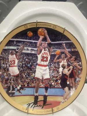 Michael Jordan  1992 CHAMPIONS : Plate Bradford Exchange UpperDeck #2027A • $14.99