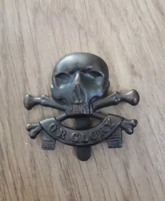 17th 21st  Lancer Motto Death Or Glory  Bronzed London Badge And Button Company • £25