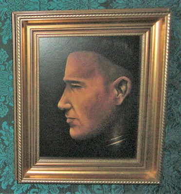 £25 • Buy Vintage Gold Deep Moulding Picture Frame & Glass With Print. (80s / 90s) Used.